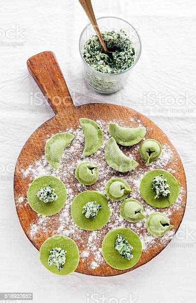 Green Stuffed Pasta Different Types Of Filled Pasta Stock