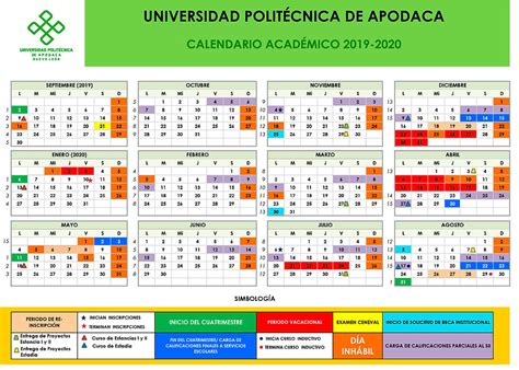 Calendario Académico Upapnl