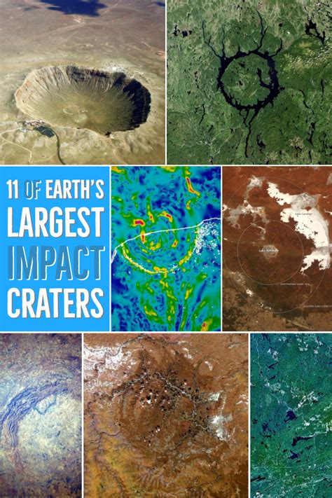 11 Of Earths Largest Impact Craters Impact Crater Earth Earth From