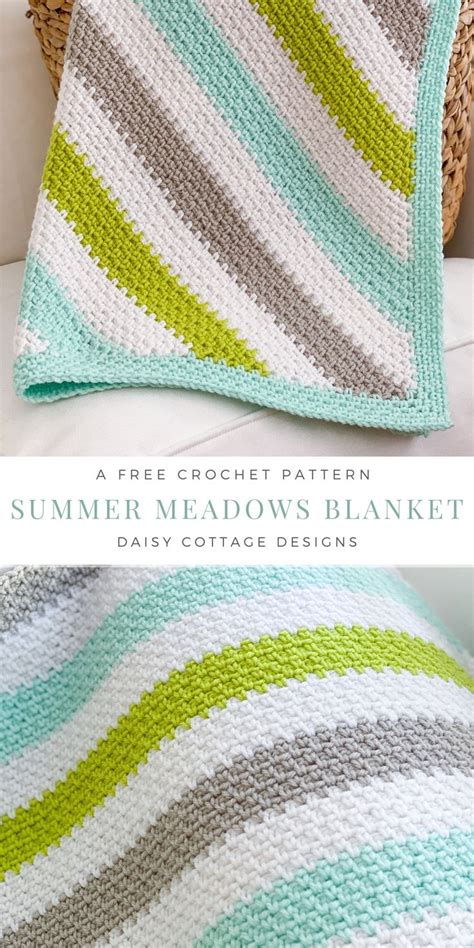Moss Stitch Crochet C2c Tutorial Daisy Cottage Designs Crochet