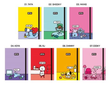 Bts Bt21 Official Diary Weekly Planner Agenda Bullet Journal Daily