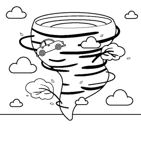 Simple Tornado Coloring Page Download Print Or Color Online For Free