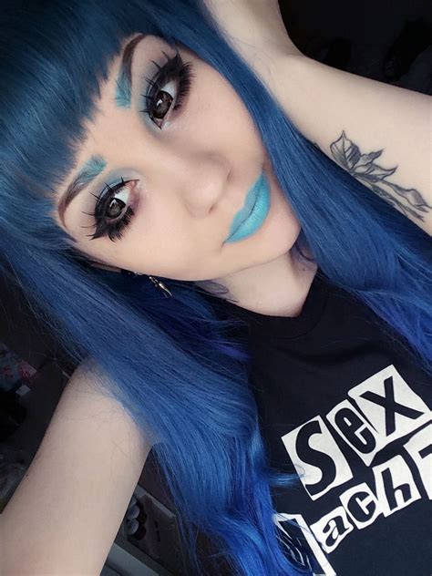 Fayteeth Blue Lips Alternative Makeup Girl Inspiration