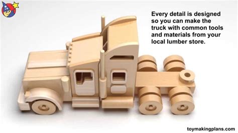 Free sir henry joseph wood toy truck plans free wood toy car plans. Wood Toy Plans - Famous Kenworth Semi Truck and Trailer ...