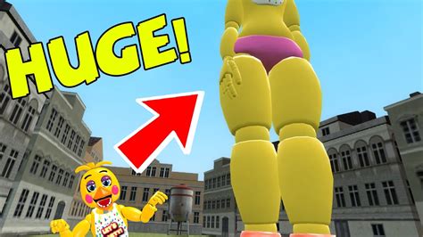 How Big Is Chica Biggest Animatronic In The World Gmod Fnaf Sandbox Funny Moments Garrys