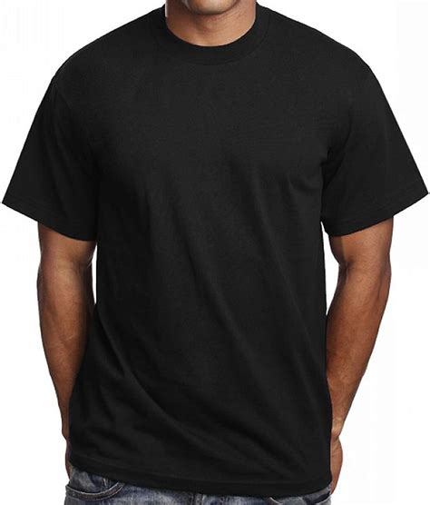 6 pack men s plain black t shirts pro 5 athletic blank tees clothing