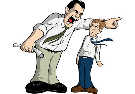 Man Getting Fired By Mean Boss Free Vector Art At Vecteezy
