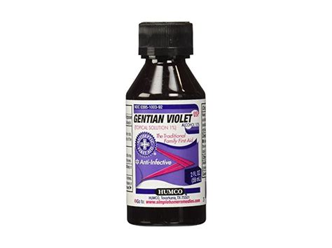 Humco Gentian Violet Topical Solution 1 Liquid 2 Fl Oz Ingredients