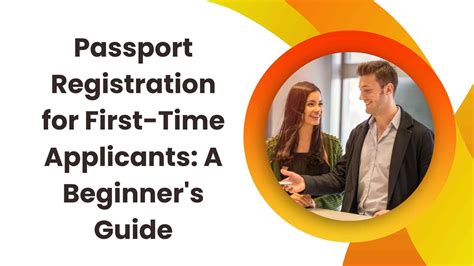 passport registration for first time applicant