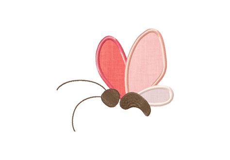 Little Butterfly Machine Embroidery Design Includes Both Applique And
