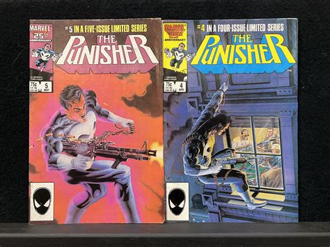 Lot 5 Marvel The Punisher Limited Series Comic Books