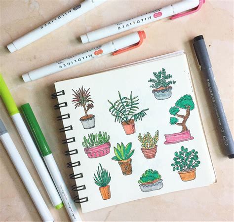Bullet Journal Plant Doodles — Sweet Planit