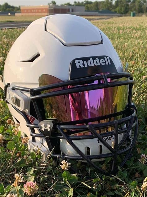 We offer mini authentic football helmet visors and visor inserts for riddell and. Custom White Speedflex in 2020 | Football helmets, Custom ...