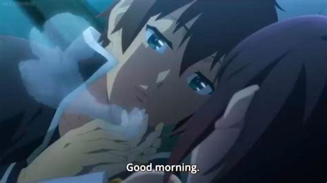 Kazuma And Megumin Sleep Together Megumin Clings To Kazuma Konosuba