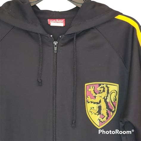 Warner Bros Jackets And Coats Harry Potter Black Yellow Red Hooded