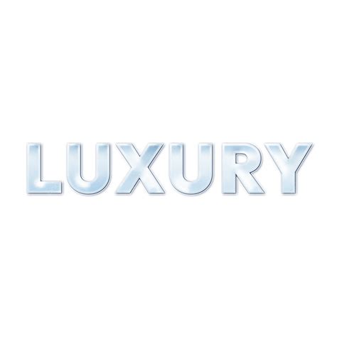 Luxury Glass Text Effect Vector Text Effects Luxury Glass Png And