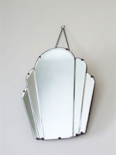 Antique Original 1930s Art Deco Wall Mirror For Sale Art Deco Wall