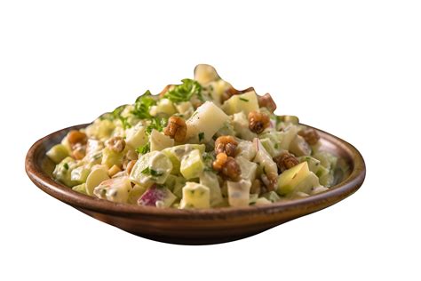 Tasty Waldorf Salad Isolated On Transparent Background 25228147 Png