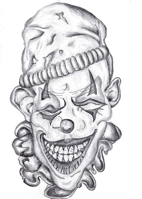 Joker Tattoo Crazy Coloring Coloring Pages Badass Drawings Joker