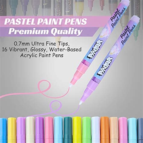 Pintar Pastel Paint Markers For Canvas Extra Fine Tip Acrylic Paint