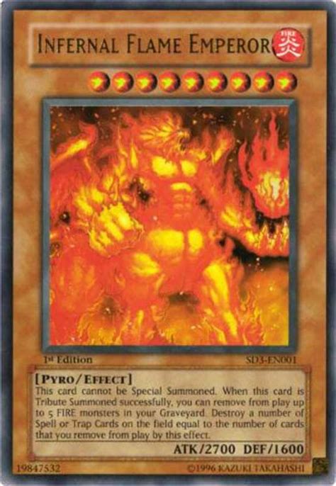 This rate is subject to change based on credit/debit interchange rate. SD3-EN001 Infernal Flame Emperor