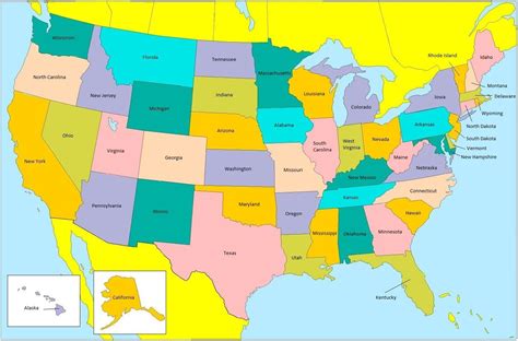 Mappa Di Stati Uniti Damerica Mappa Se Stati Uniti America Del Nord