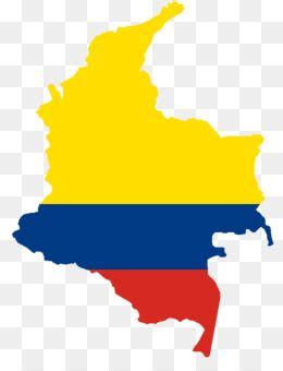 Bandera Y Mapa De Colombia