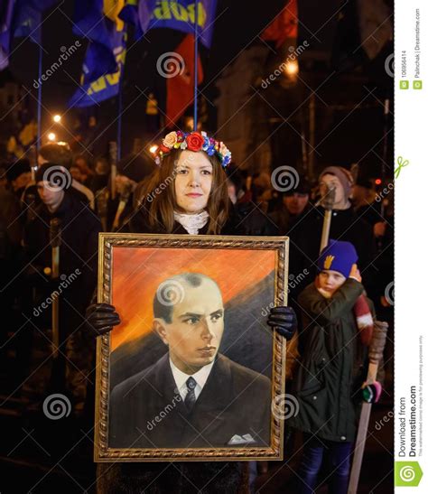 109th Birth Anniversary Of Stepan Bandera In Kyiv Editorial Stock Image