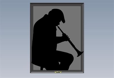 Silhouette Clarinet Player
