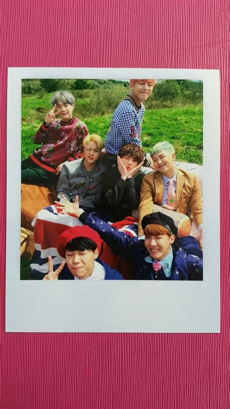 Bts Group All Member Official Polaroid Photocard Special Album Young