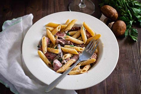 This recipe details how to make the best prime rib sandwich! Creamy Penne Pasta with Prime Rib (Leftover Prime Rib Pasta) | Sunday Supper Movement