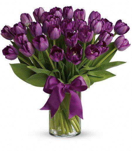 Passionate Purple Tulips Flower Shop In Salem Oregon