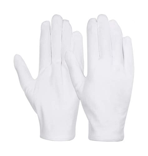 White Cotton Gloves Hygieneforall