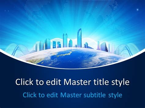 Free Digital World Powerpoint Template Free Powerpoint Templates