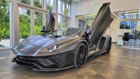 Lamborghini Aventador S Black Matte Beast Walkaround Interior Start