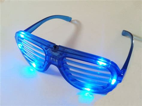 New Led Light Glasses Flashing Shutters Shape Glasses Led Flash Glasses Sunglasses Dances Party