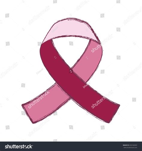 Ribbon Cancer Symbol Stock Vector Royalty Free 650182093 Shutterstock