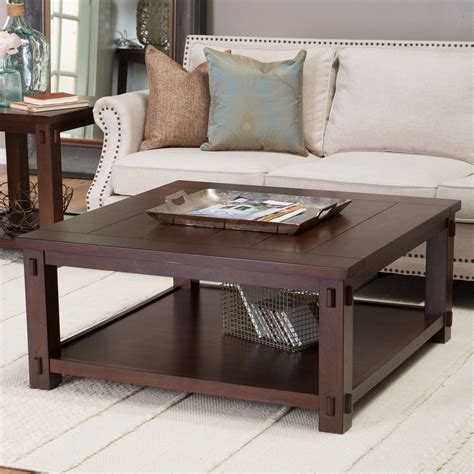 30 Best Collection Of Square Dark Wood Coffee Tables