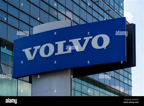 Volvo Automobile Dealership Sign And Logo Volvo Is A Swedish