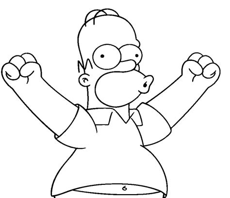 Homer Simpsons Free Coloring Pages Free Printable Coloring Pages For