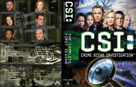 CSI Season 1 V1 TV DVD Custom Covers 271CSI The Complete First