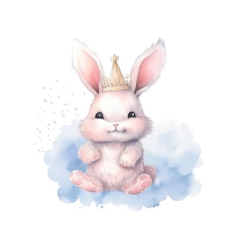 Cute Princess Bunny Illustration Ai Generative 24631637 Png