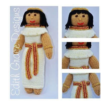 Dense knitting pattern + elastic band 1 on 1 with removed loopвязание для всех людмила ильиных. Egyptian Princess Doll Knitting Pattern Knitting pattern ...