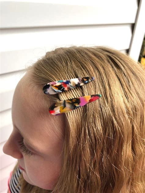 Colorful Hair Clips Girls Hair Clips Kids Alligator Clips Etsy