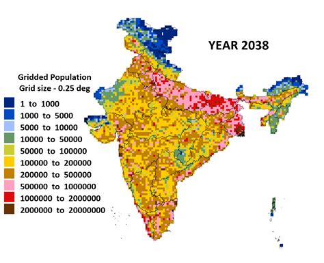 India Gridded Population For 2011 2050