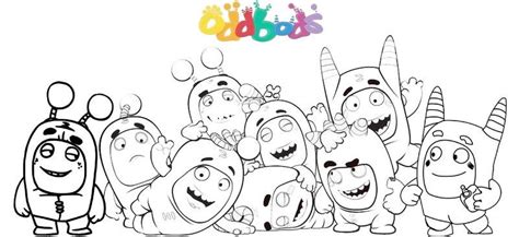 The official oddbods live coloring app combines traditional coloring with augmented reality technology, bringing your coloring sheets to life exactly the way you colored them in! Fun And Fantastic Oddbods (Dengan gambar) | Hitam dan putih