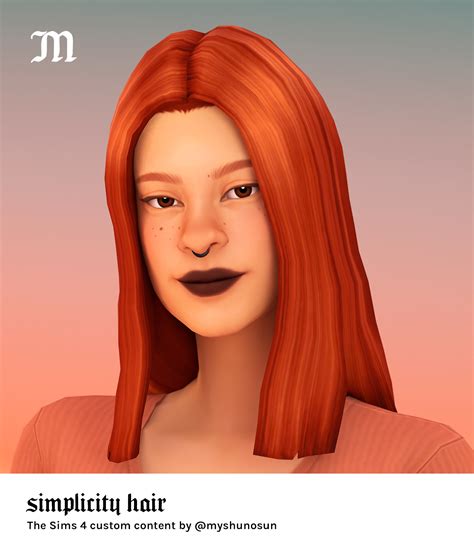 Download Simplicity Maxis Match Hairstyle The Sims 4 Mods Curseforge
