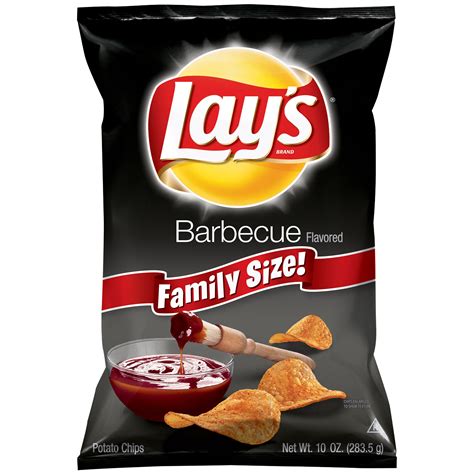The perfectly crispy chip that has been america's favorite snack for more than 75 years. Lay's Barbecue Flavored Potato Chips, 10 Oz. - Walmart.com - Walmart.com