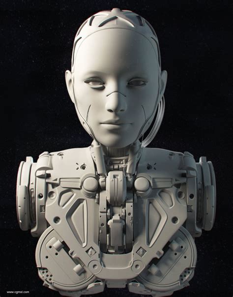 未来战争机器人 服务机器人3D模型欣赏 CG插画 绘画艺术 摩尔网CGMOL