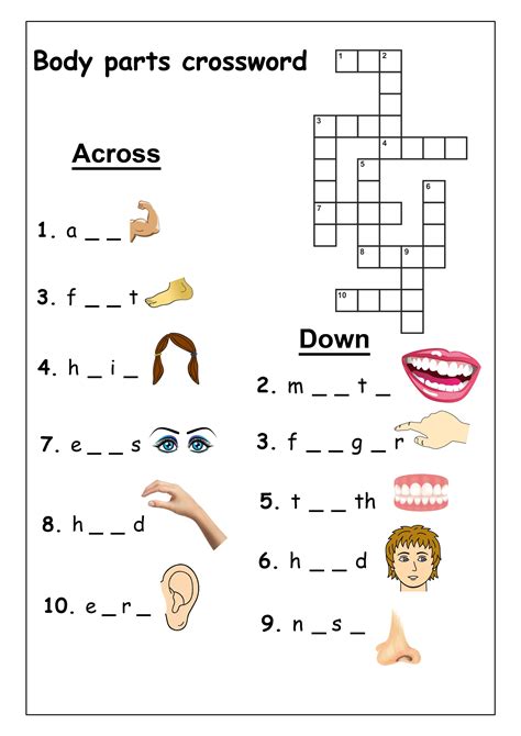 Very Easy Crossword Puzzles For Kids Activity Shelter